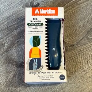 Meridian Trimmer Original‎ Ocean Blue Body Pubic Hair Shaver Ceramic Blade NEW